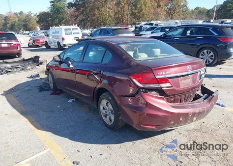 2015 Honda Civic Lx из США, поврежденный, VIN 19XFB2F54FE070328